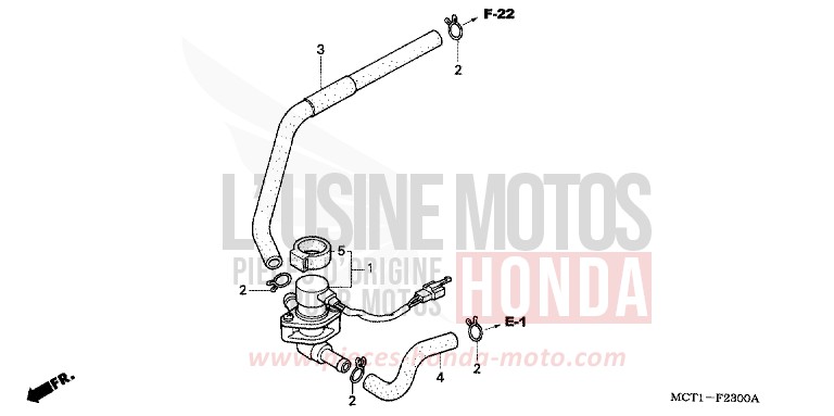 AIR INJECTION VALVE for Silver Wing FORCE SILVER METALLIC (NH411) from 2003
